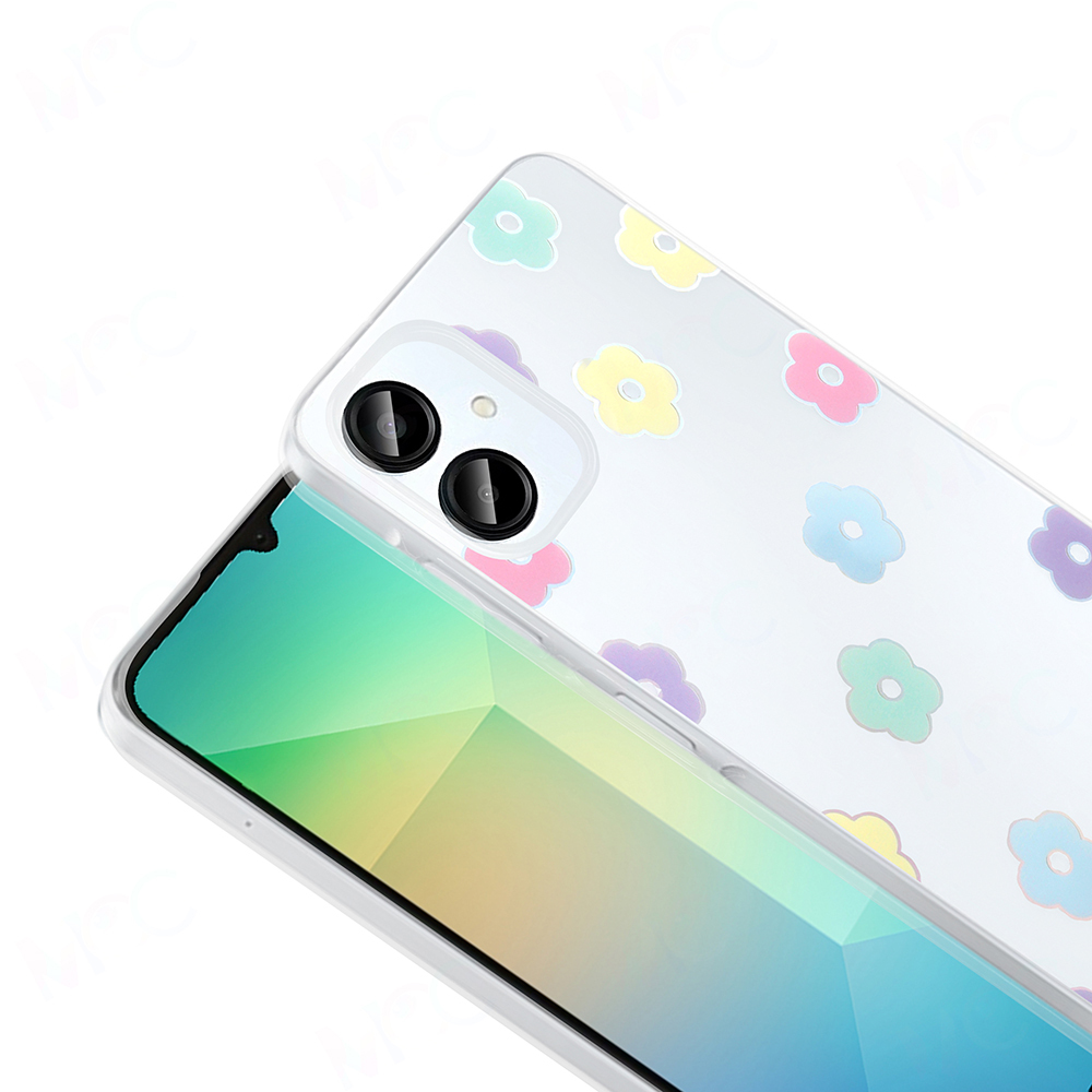 Galaxy A06 Case Transparent Figured Zore Folk Hard Cover - 16