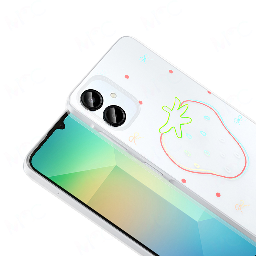 Galaxy A06 Case Transparent Figured Zore Folk Hard Cover - 15