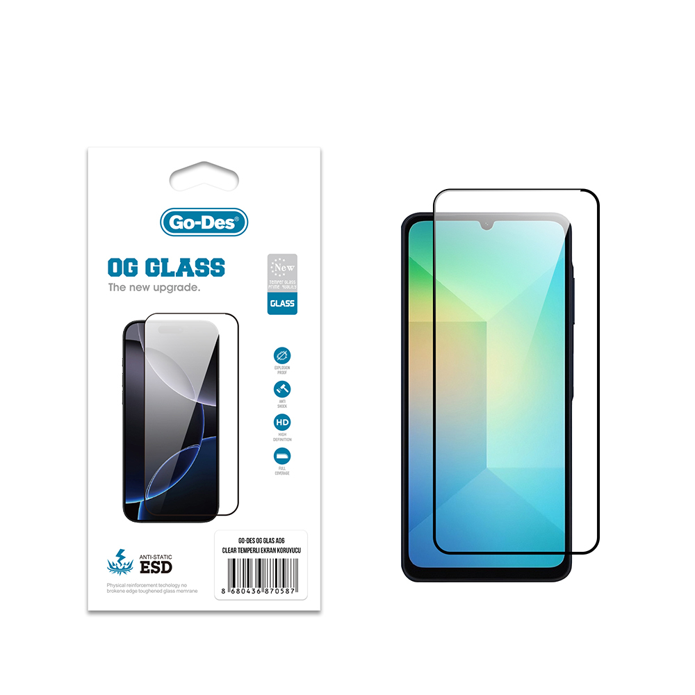 Galaxy A06 Go Des OG Glass Antistatik Temperli Cam Ekran Koruyucu - 2