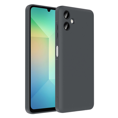 Galaxy A06 Kılıf Kamera Korumalı Kartlık Hazneli Zore Vitra Kapak Gri
