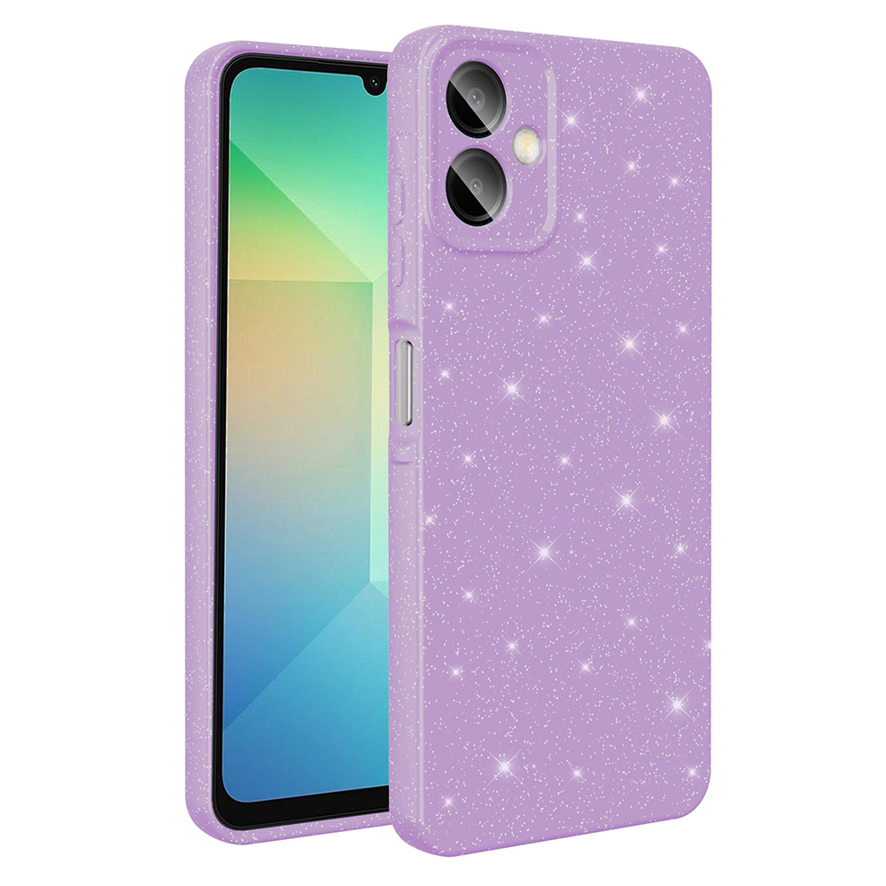 Galaxy A06 Kılıf Kamera Korumalı Simli Lüks Zore Koton Kapak - 1
