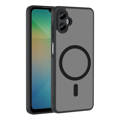 Galaxy A06 Kılıf M-safe Şarj Özellikli Zore Babet Kapak Siyah