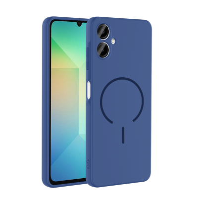 Galaxy A06 Kılıf M-safe Şarj Özellikli Zore Meta Kapak Lacivert