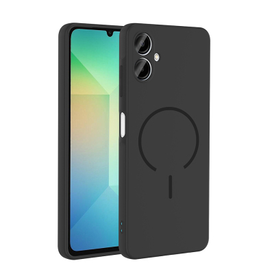 Galaxy A06 Kılıf M-safe Şarj Özellikli Zore Meta Kapak Siyah