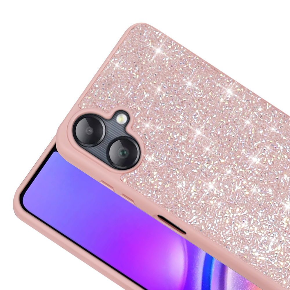 Galaxy A06 Kılıf Parlak Taşlı Tasarım Zore Pırlanta Kapak - 16