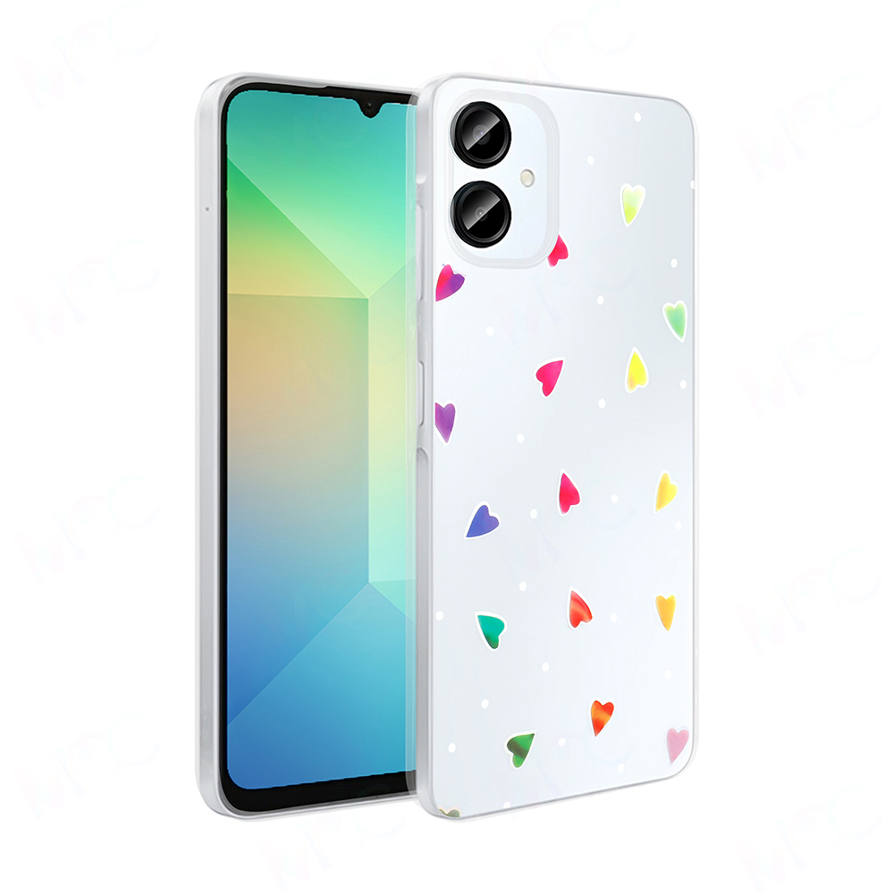 Galaxy A06 Kılıf Şeffaf Figürlü Zore Folk Sert Kapak - 1