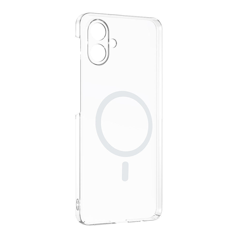 Galaxy A07 Camera Protected M-Safe Charging Transparent Zore London Hard PC Case - 3