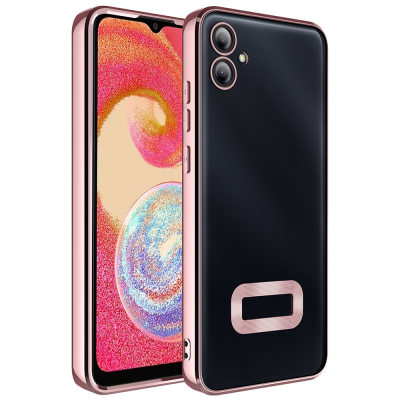 Galaxy A07 Case Camera Protection Logo Showing Zore Omega Cover Rose Gold