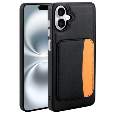 Galaxy A07 Case Card Holder Zore X-Card Silicone Cover Black