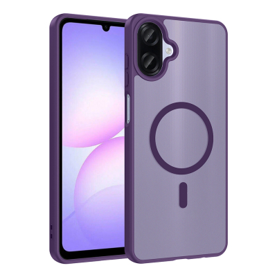 Galaxy A07 Case M-safe Charging Enabled Zore Ballet Flat Cover Derin Mor