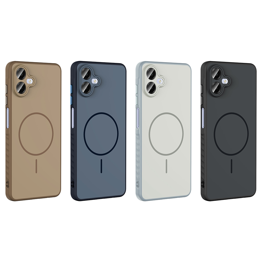 Galaxy A07 Case M-safe Charging Feature Zore Tea Cover M-safe Charging Feature - 14