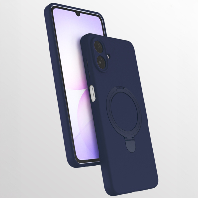 Galaxy A07 Case M-safe Charging Stand Zore Samara Cover Navy blue