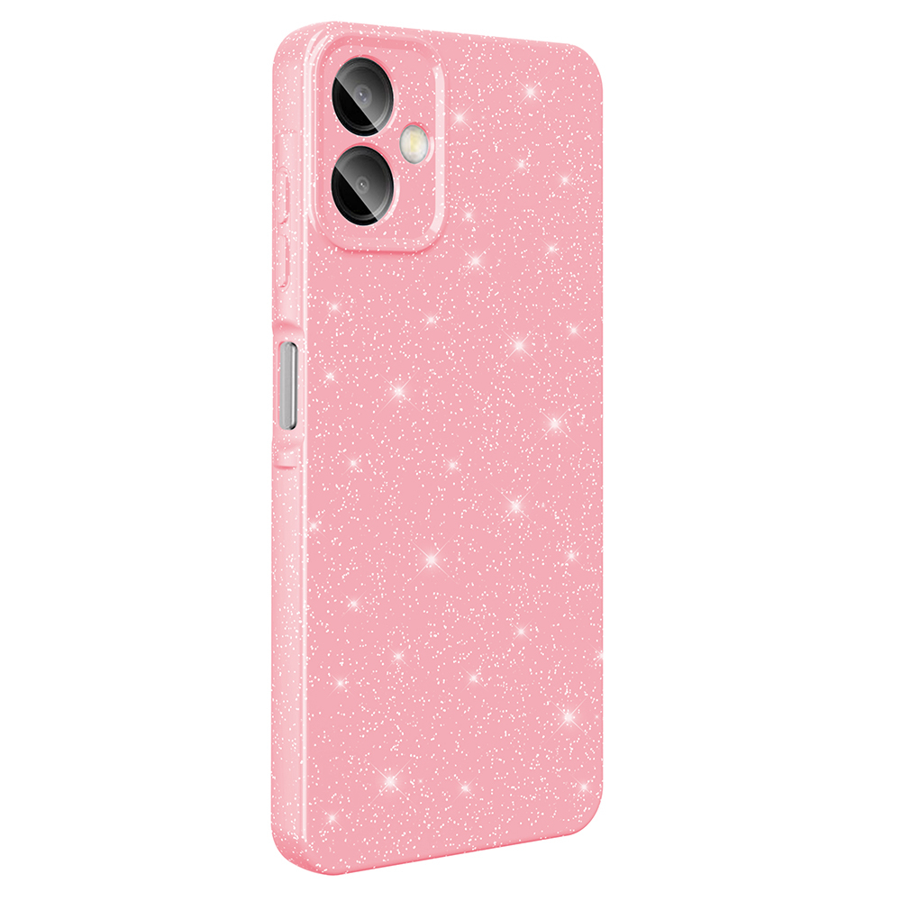 Galaxy A07 Case with Camera Protection, Glittery Luxury Zore Cotton Cover - 5