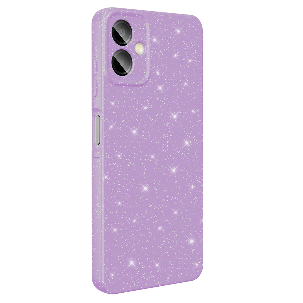 Galaxy A07 Case with Camera Protection, Glittery Luxury Zore Cotton Cover - 6