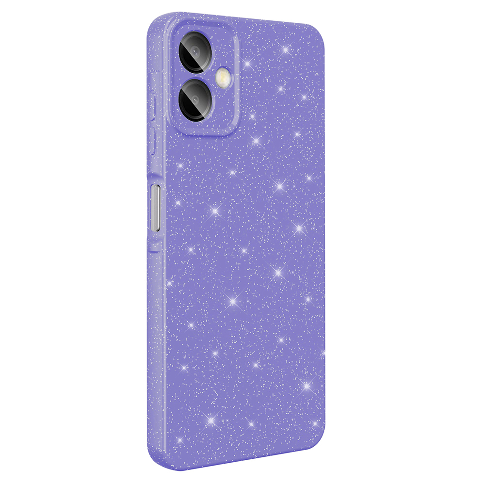 Galaxy A07 Case with Camera Protection, Glittery Luxury Zore Cotton Cover - 8
