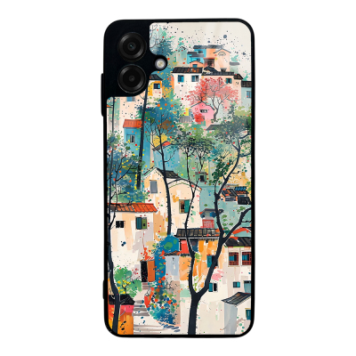 Galaxy A07 Case with Camera Protection, Patterned Zore Lusi Cover Evler