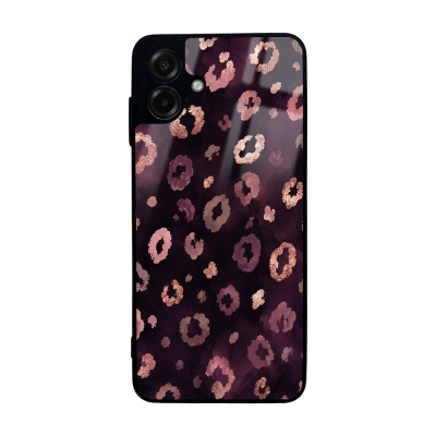 Galaxy A07 Case with Camera Protection, Patterned Zore Lusi Cover Pembe Leopar