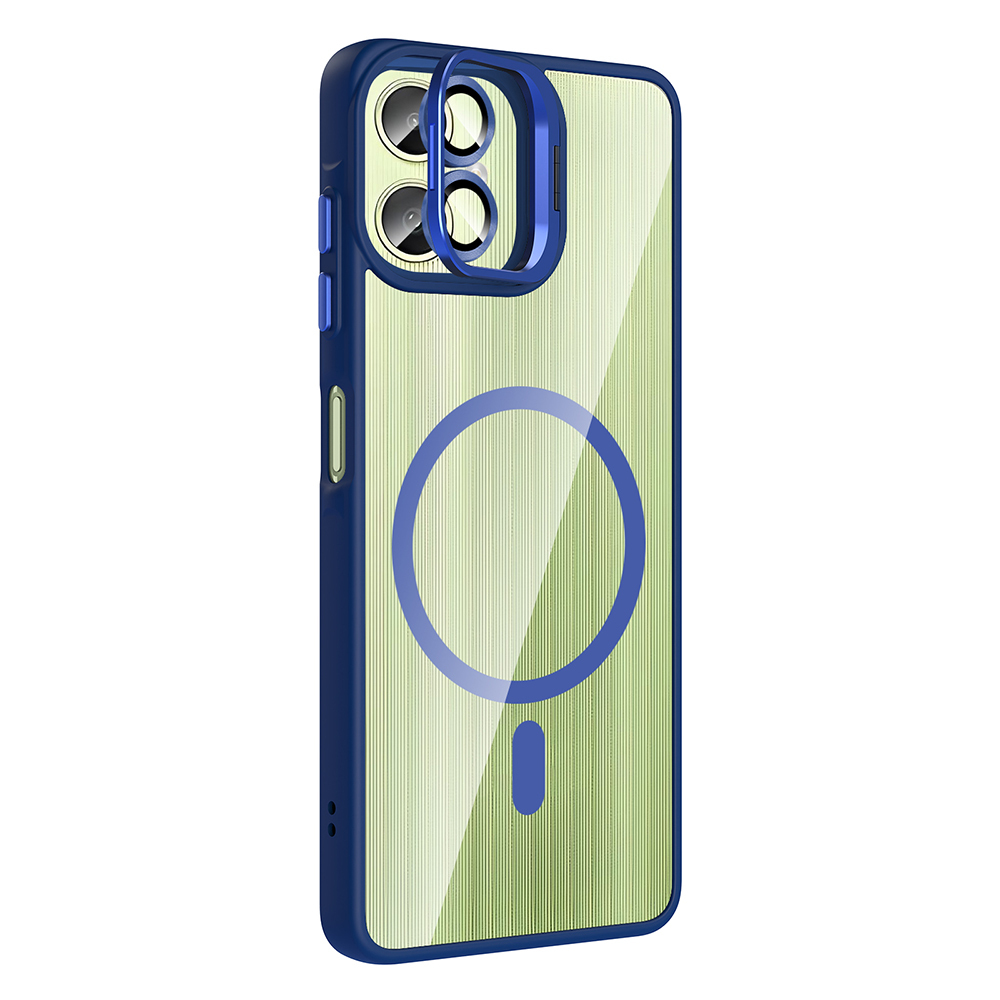 Galaxy A07 Case with Stand and Free Camera Lens - Zore Etro Cover - 8