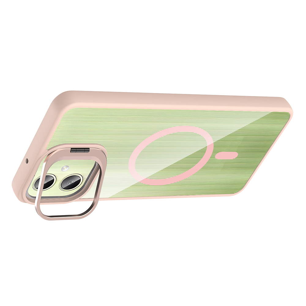 Galaxy A07 Case with Stand and Free Camera Lens - Zore Etro Cover - 14