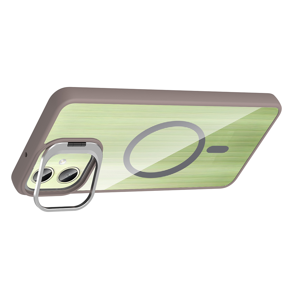 Galaxy A07 Case with Stand and Free Camera Lens - Zore Etro Cover - 15