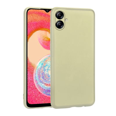 Galaxy A07 Case Zore Premier Silicone Cover Gold