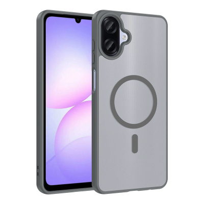 Galaxy A07 Kılıf M-safe Şarj Özellikli Zore Babet Kapak Gri