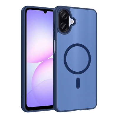 Galaxy A07 Kılıf M-safe Şarj Özellikli Zore Babet Kapak Mavi