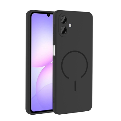 Galaxy A07 Kılıf M-safe Şarj Özellikli Zore Meta Kapak Siyah