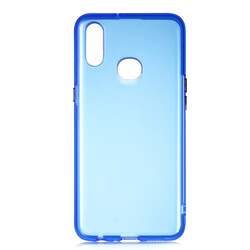 Galaxy A10S Case Zore Bistro Cover Blue