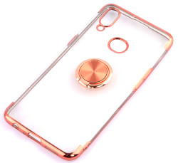 Galaxy A10S Kılıf Zore Gess Silikon Rose Gold