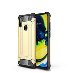 Galaxy A11 Case Zore Crash Silicon Cover Gold