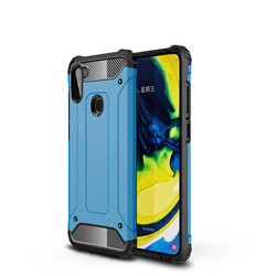 Galaxy A11 Case Zore Crash Silicon Cover Blue