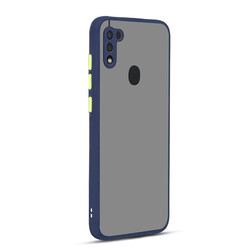 Galaxy A11 Case Zore Hux Cover Navy blue