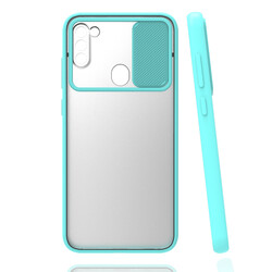 Galaxy A11 Case Zore Lensi Cover Turquoise