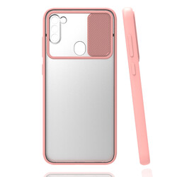 Galaxy A11 Case Zore Lensi Cover Light Pink