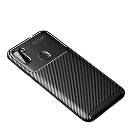 Galaxy A11 Case Zore Negro Silicon Cover Black