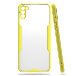 Galaxy A11 Case Zore Parfe Cover Yellow