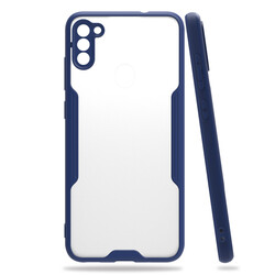 Galaxy A11 Case Zore Parfe Cover Navy blue