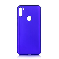 Galaxy A11 Case Zore Premier Silicon Cover Saks Blue