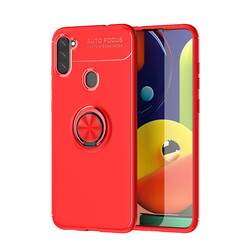 Galaxy A11 Case Zore Ravel Silicon Cover Red