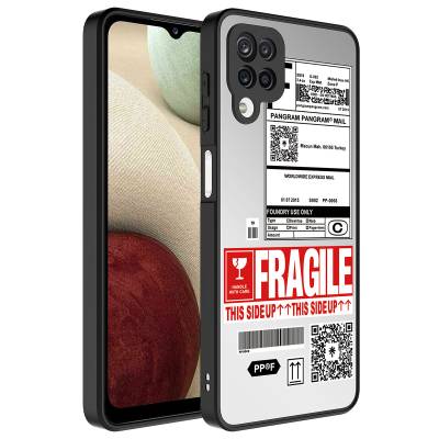 Galaxy A12 Case Mirror Patterned Camera Protected Glossy Zore Mirror Cover Fragile