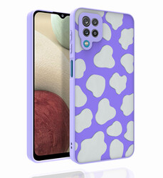 Galaxy A12 Case Patterned Camera Protected Glossy Zore Nora Cover NO6