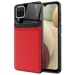 Galaxy A12 Case ​Zore Emiks Cover Red