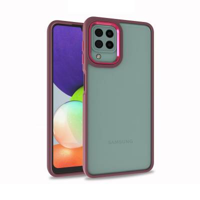Galaxy A12 Case Zore Flora Cover Red