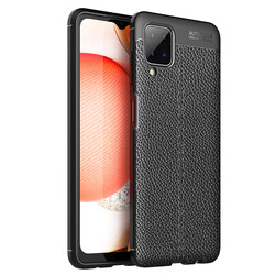 Galaxy A12 Case Zore Niss Silicon Cover Black