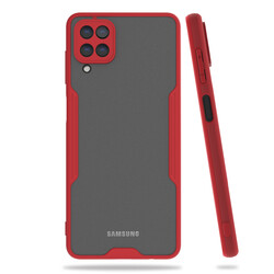 Galaxy A12 Case Zore Parfe Cover Red