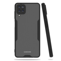 Galaxy A12 Case Zore Parfe Cover Black