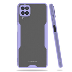 Galaxy A12 Case Zore Parfe Cover Purple