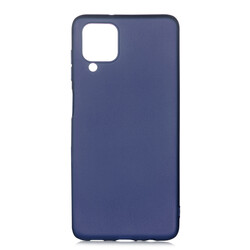 Galaxy A12 Case Zore Premier Silicon Cover Navy blue
