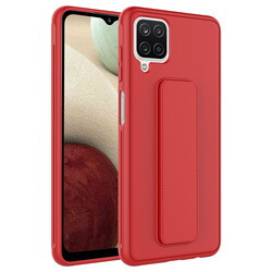 Galaxy A12 Case Zore Qstand Cover Red